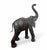 1980s Extra Large Mid-Century Leather-Clad Elephant Statue, Trunk Up for Luck For Sale - Image 5 of 5