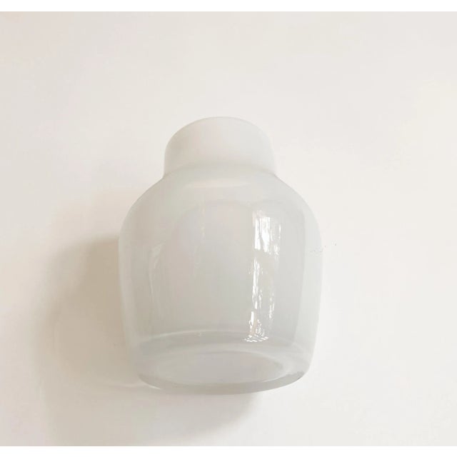 Mid-Century Modern Milky White Glass Vases - Set of 5 For Sale - Image 3 of 6