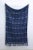 Contemporary Cotton Handwoven Block Printed Throw Blanket For Sale - Image 6 of 6