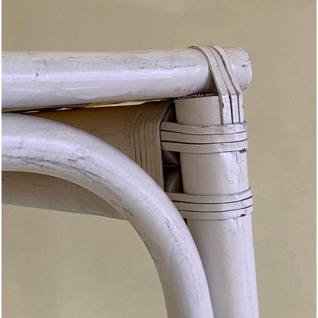 Italian White Bamboo Chairs, 1970s, Set of 6 For Sale - Image 13 of 18