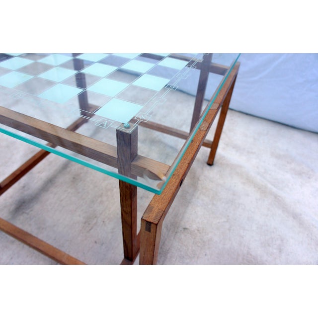 1960s Mid-Century Modern Henning Norgaard for Komfort Teak and Glass Side Chess Game Table For Sale In Washington DC - Image 6 of 12