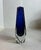 Murano Italy Cobalt Blue Glass Vase Attributed to Alessandro Mandruzzato Art Glass Approximately 7.5” Vintage MCM, Likely...