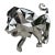 Lion Stainless Steel Polygonal Sculpture For Sale