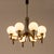 Mid-Century Modern Mid-Century Italian Chandelier in Brass and Teak, 1960s For Sale - Image 3 of 11