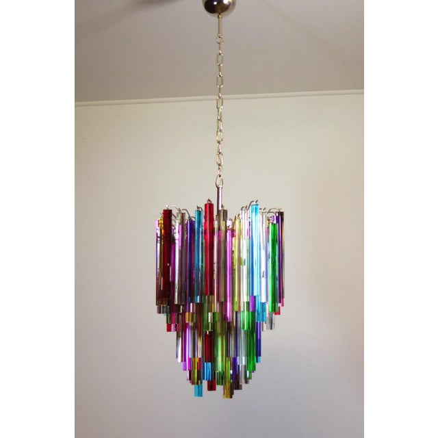 Glass Murano Glass Chandelier, 1990s For Sale - Image 7 of 10