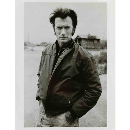 Elliott Erwitt, Clint Eastwood Environmental Portrait, 1970s, Gelatin Silver Print For Sale - Image 3 of 3