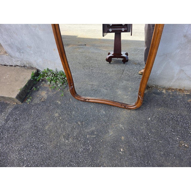19th Century French Walnut Hallway Mirror. For Sale - Image 13 of 16