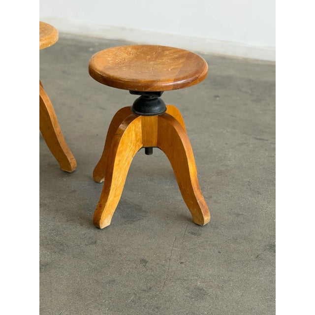 Vintage Industrial Swivel Stools - Price Per Stool- One Available For Sale - Image 18 of 18