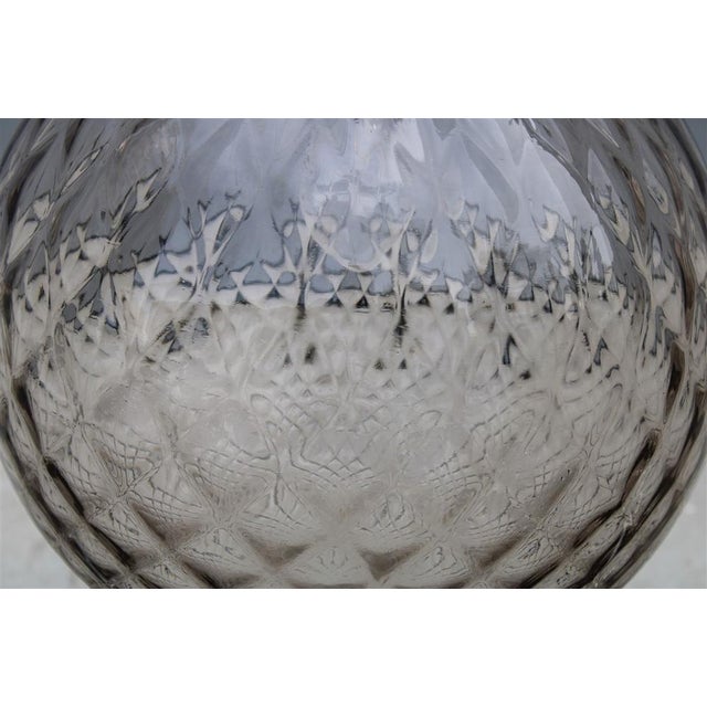 1950s Big Grey Ball Murano Chandelier from Venini, 1960s For Sale - Image 5 of 14