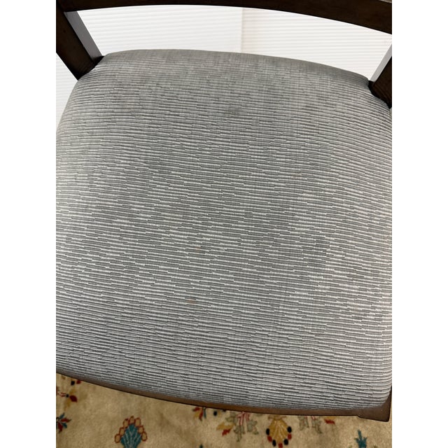 Gray Rustic European Cross-Back Dining Chairs, Set of Six For Sale - Image 8 of 12