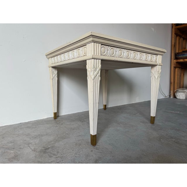 Vintage Neoclassical Style One-Drawer End Table / Nightstand by Century Furniture For Sale In Miami - Image 6 of 12