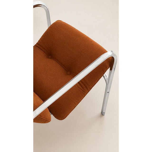 Metal Italian Lounge Chairs, 1970s, Set of 2 For Sale - Image 7 of 9