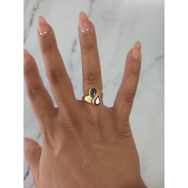 ♥ Product Summary ♥ Main Stone: Blue Topaz Stone Cut: Pear Material: 14k Yellow Gold Dimensions: 16MM x 9MM Weight: 6...