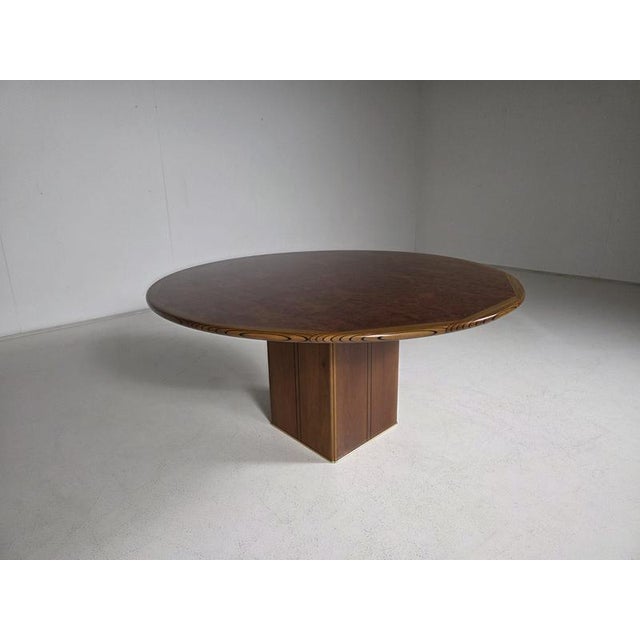 Brown Artona Dining Table by Afra & Tobia Scarpa for Maxalto, Italy For Sale - Image 8 of 8