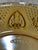 Vintage KIG Indonesia Amber Pressed Glass Dinner Plate this plate offers timeless appeal with its rich golden amber color...