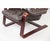 Wood Cantilevered Tufted Leather Lounge Chair | Scandinavian Modern | Rosewood-Toned Bentwood Frame | C. 1970s For Sale - Image 7 of 10
