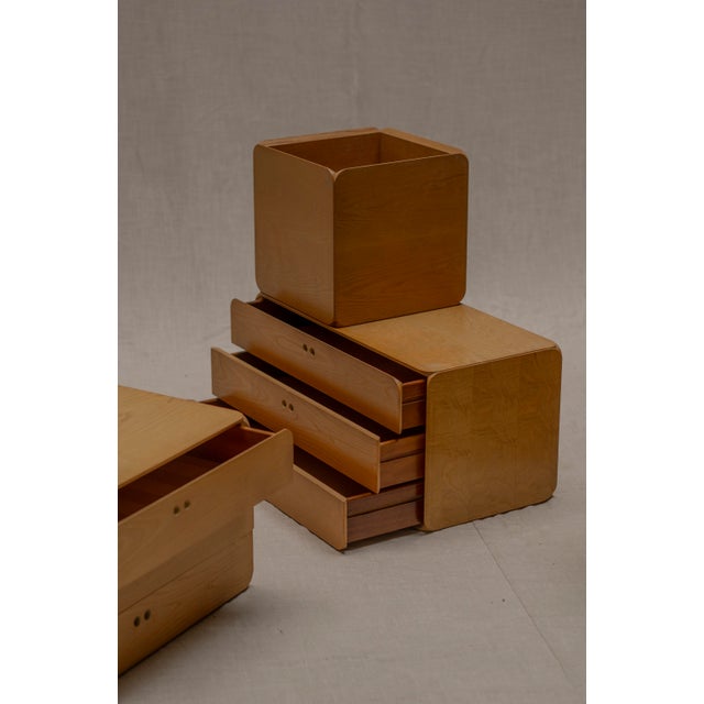 Samara Modular Sideboard attributed to Derk Jan de Vries, 1970s For Sale - Image 12 of 18