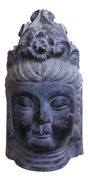 Chinese Carved Stone Buddhistic Head, (Bodhisattva)