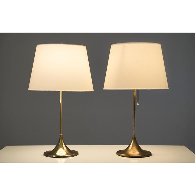 Model B-024 Table Lamps attributed to Eje Ahlgren for Bergboms, 1970s, Set of 2 For Sale - Image 3 of 13
