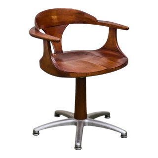 Vintage Wooden Office Chair For Sale