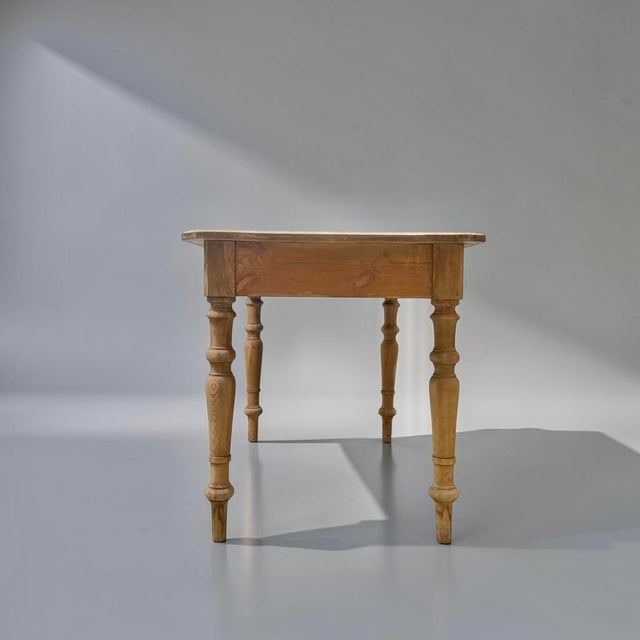 French Farmhouse Pine Table For Sale - Image 4 of 13