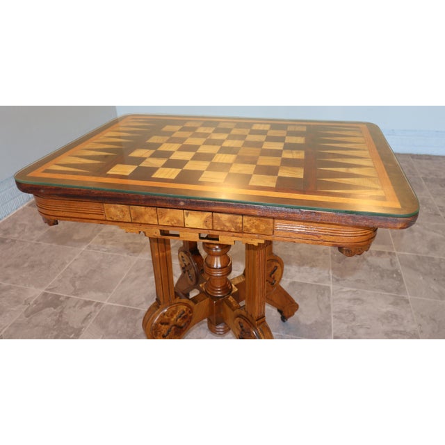 French Neo-Renaissance Gaming Table, Circa 1875–1895 For Sale - Image 10 of 18
