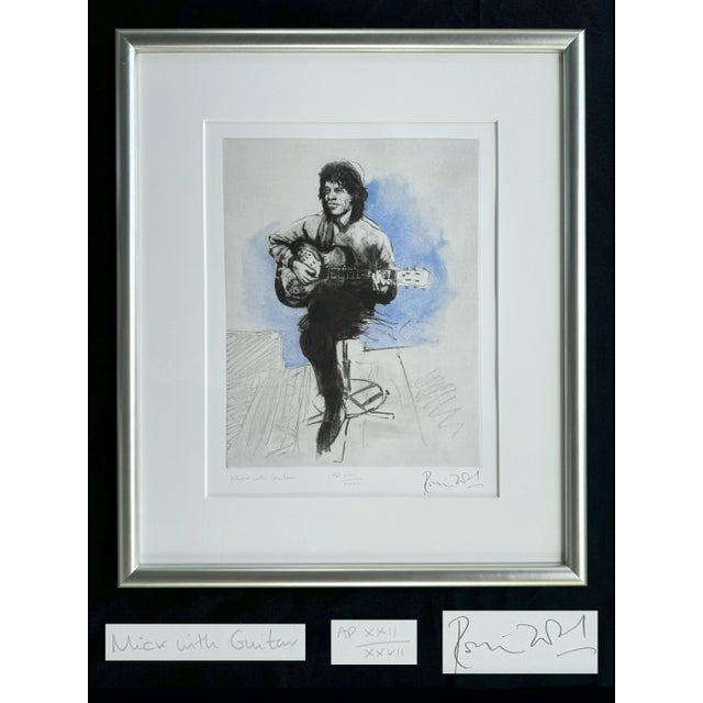 Inspired by photographs from 1994 rehearsals in Ireland, serigraph prints are all numbered same: XXII/ XXVII. Rolling...