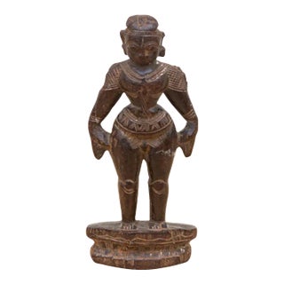 Small Carved Indian Attendant For Sale