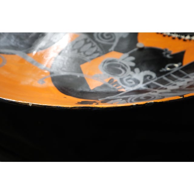 Rare Bjorn Wiinblad Large Paper Mache Charger/Decorative Wall Plate For Sale - Image 9 of 14
