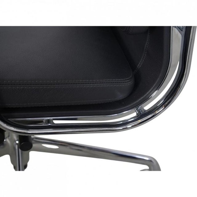 EA-219 Office Chair in Grey Leather by Charles Eames For Sale - Image 15 of 18