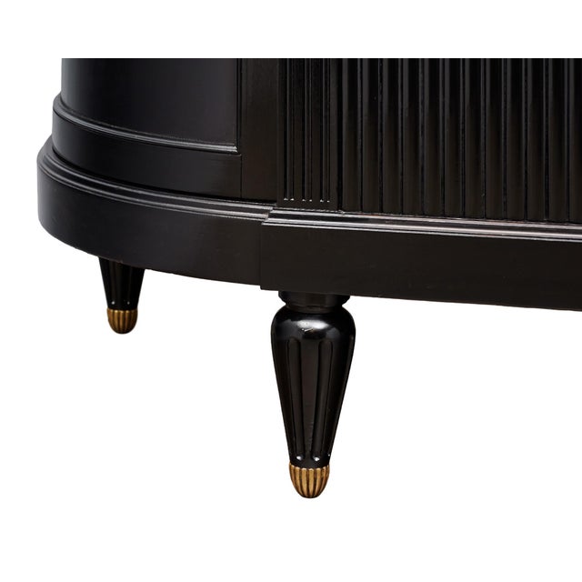 Wood Louis XVI Demilune Buffet For Sale - Image 7 of 9