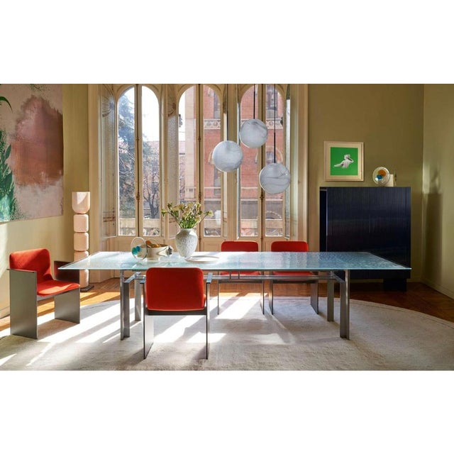 Mid-Century Modern Doge Laguna Table in Steel & Glass from Carlo Scarpa For Sale - Image 11 of 13