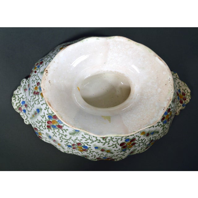 Old Hall Earthenware ‘Shell’ Pattern Tazza or Comport, Polychrome Circa 1861–1886 For Sale - Image 10 of 10