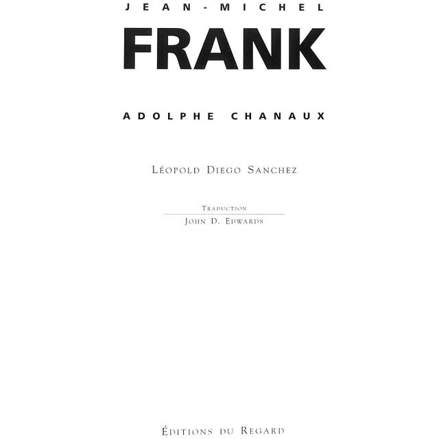 CHANAUX, Adolphe [263] pp. Editions du Regard 1997 12 3/8" x 9 1/4" Jean-Michel Frank (28 February 1895 – 8 March 1941)...