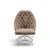 Milo Baughman for Thayer Coggin Mid Century Walnut and Chrome Tufted Lounge Chair and Ottoman The chair measures: 28.75...