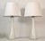 Swedish Modern Glass and Teak Table Lamps by Bernt Nordstedt for Bergboms, Set of 2 For Sale - Image 9 of 12