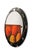 Mid-Century Modern Vintage Space Age Wall Mirror, MCM 60s German Rockabilly Art Glass For Sale - Image 3 of 10