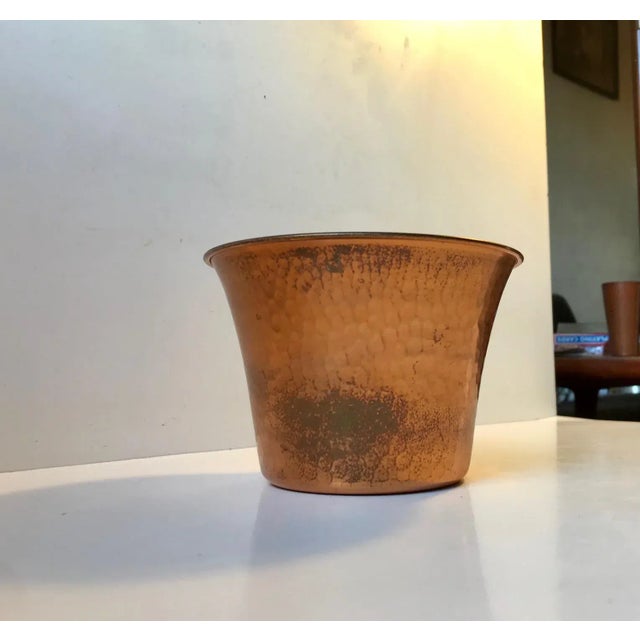 Copper Painted Glass Vase by Paolo Cupparoni for Curvet, 1970s For Sale - Image 8 of 8
