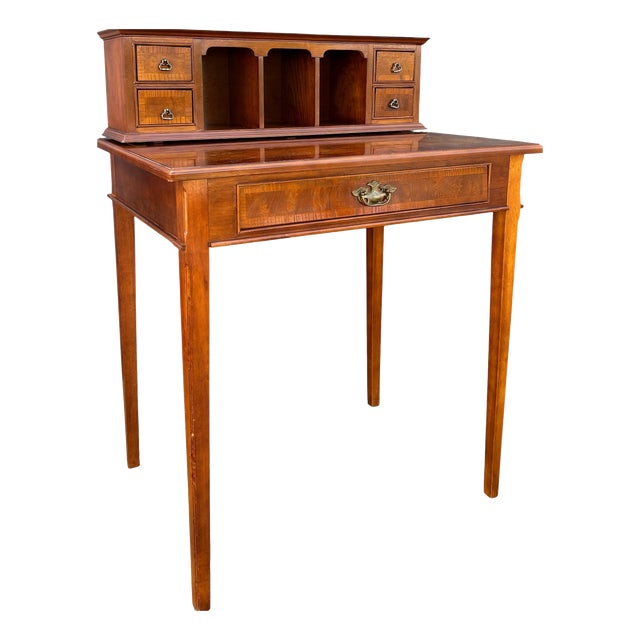 French Louis XVI Style Writing Desk with Gallery, 1930s For Sale