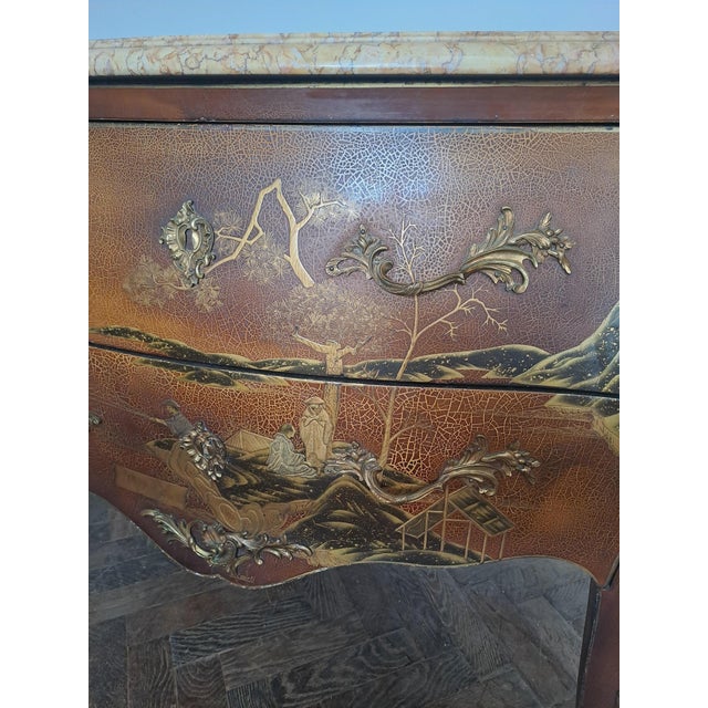French Chinoiserie Commode by Walter Comelli, 1950 For Sale - Image 12 of 13
