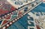 Blue 1890s Borchelu Bordjalou Rug Abrush Hand-Knotted Kazak Medallions Blue Wool Pile Rug - 4’11” X 7’4” For Sale - Image 8 of 10