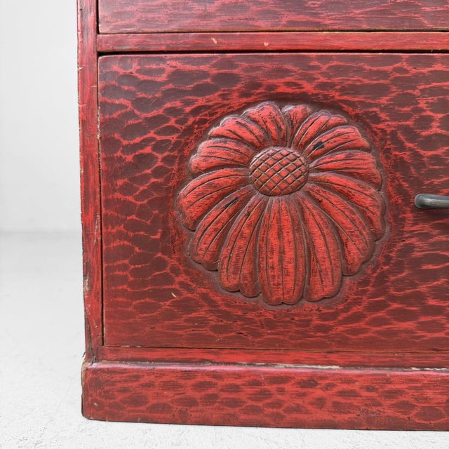 Contemporary Vintage Japanese Drawer Cabinet, 1920 For Sale - Image 3 of 12