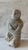Vintage hand carved stone sculpture of a figure. Possible faint artist signature on the bottom (illegible). Nice addition...