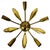 Midcentury Brass 5-Arm Sputnik Chandelier, 1960s For Sale - Image 10 of 10