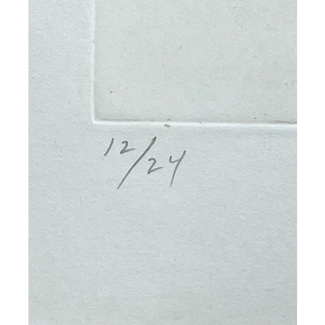 Ed Baynard, Zen Minimalist Flowers Etching American Modernist Ed Baynard Pop Art Print For Sale In Miami - Image 6 of 10