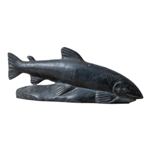 Josephine Nalukturuk Inuit Salmon Carving