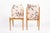 Macy's Vintage Mid Century Wood & Floral Fabric Side Chairs, 1950s For Sale - Image 4 of 12