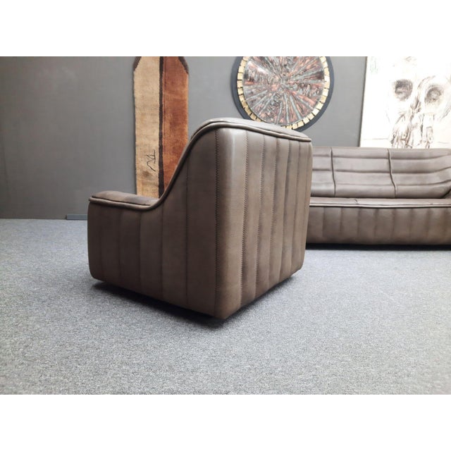 DS 84 Seating in Buffalo Leather from de Sede, 1970s, Set of 4 For Sale - Image 11 of 15