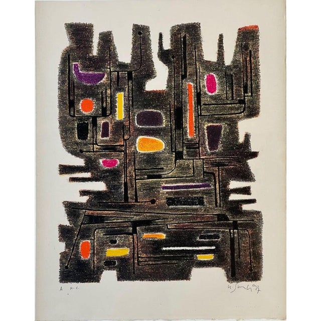 1950s Gustave Singier, The Ancestor, 1957, Lithograph For Sale - Image 5 of 5