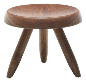 Mid-Century Modern Berger Wood Stool by Charlotte Perriand for Cassina